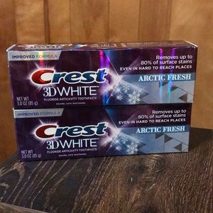 Crest 3D White Arctic Fresh Toothpaste Bundle of 2